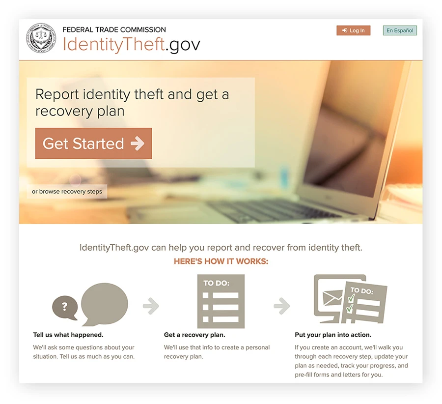 如果你的社会安全号被盗，请立即在identitytheft.gov上报告。